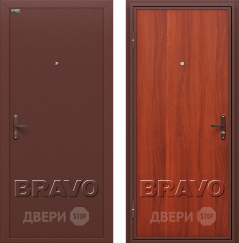 Входная металлическая Дверь Bravo Инсайд эконом (Внутреннее открывание) в Красногорск
