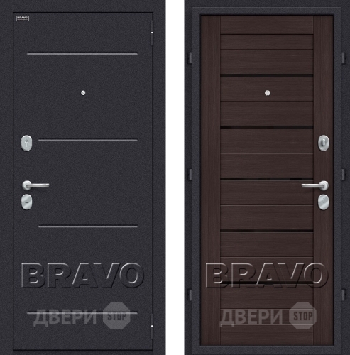 Входная металлическая Дверь Bravo Оптим Техно Венге в Красногорск
