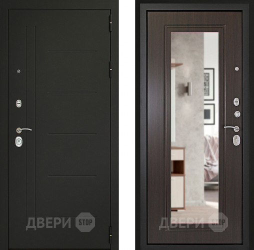 Дверь (Дверной Континент) Сити - Z 3К с зеркалом Венге в Красногорск