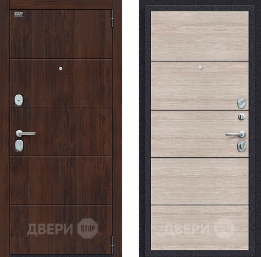 Входная металлическая Дверь Bravo Porta S-3 4/П50 (AB-6) Cappuccino Veralinga в Красногорск