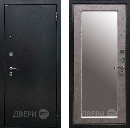 Входная металлическая Дверь Ратибор Классик 3К с зеркалом Бетон светлый в Красногорск