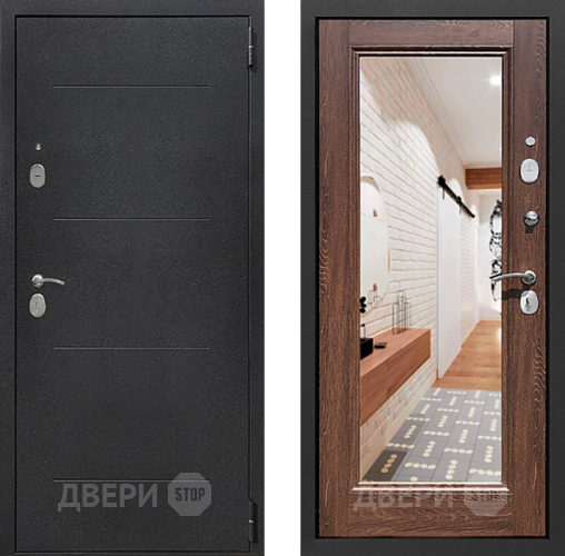Дверь Престиж 100 с зеркалом Шелк/Дуб филадельфия коньяк в Красногорск