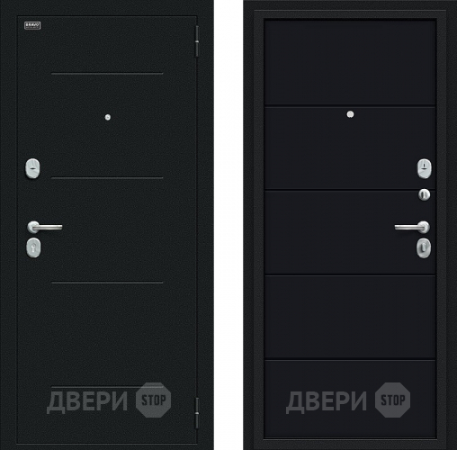 Дверь Bravo Граффити-1 Букле черное/Total Black в Красногорск