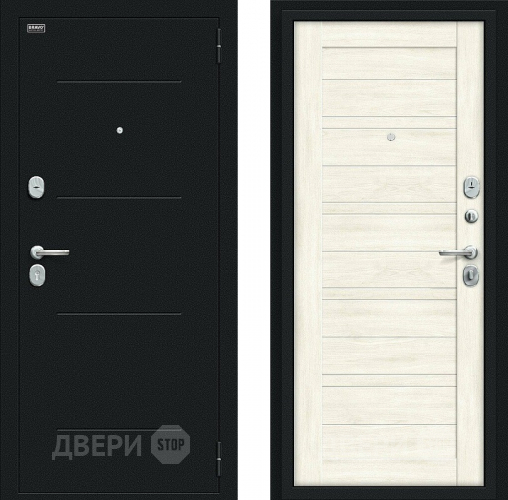 Дверь Bravo Сити Kale Букле черное/Nordic Oak в Красногорск