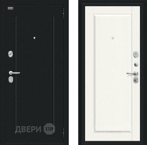 Дверь Bravo Сьют Kale Букле черное/White Wood в Красногорск