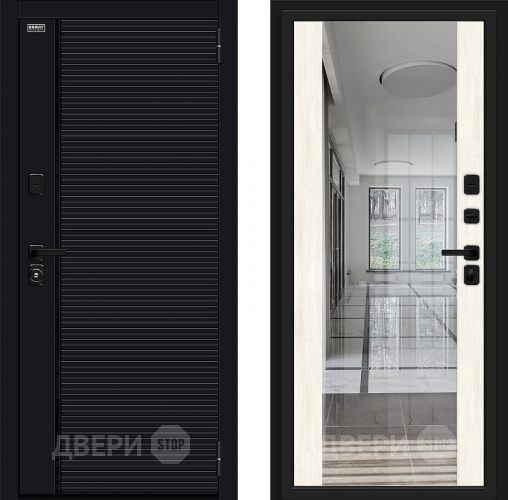 Дверь Bravo Лайнер-3 Total Black/Nordic Oak в Красногорск