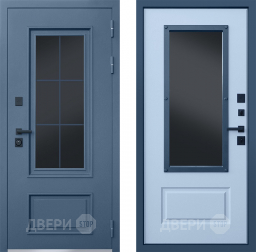 Дверь АСД Терморазрыв Эльбрус с окном и английской решеткой в Красногорск