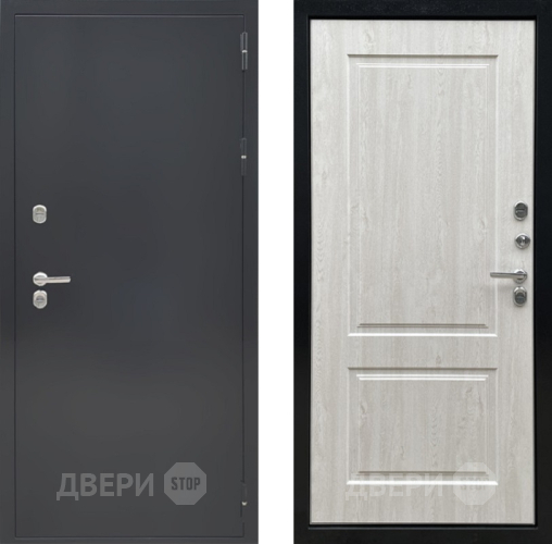Дверь Ратибор Термоблок 3К Черное серебро/Сосна белая в Красногорск