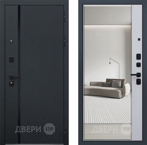 Входная металлическая Дверь АСД Ньюкасл с зеркалом в Красногорск