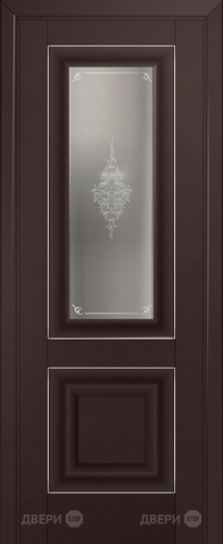 Межкомнатная дверь ProfilDoors 28U темно-коричневый (матовое, кристалл с узором) в Красногорск