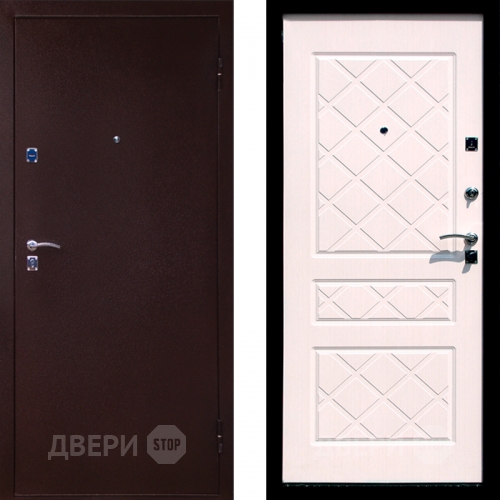 Входная металлическая Дверь СТОП ЭКО Беленый дуб в Красногорск