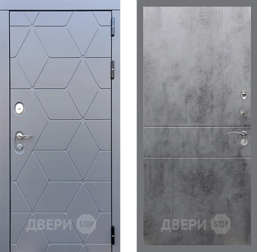 Дверь Стоп КОСМО ФЛ-290 Бетон темный в Красногорск