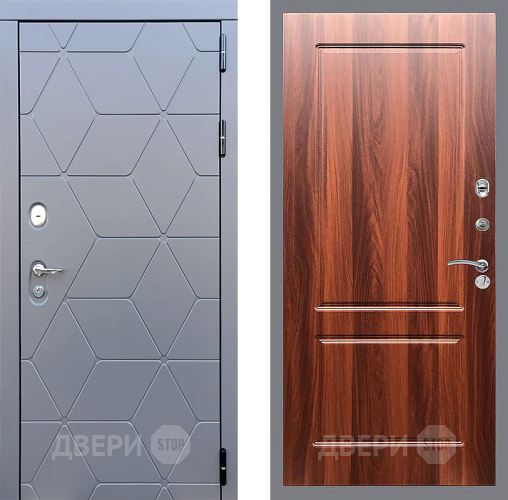 Входная металлическая Дверь Стоп КОСМО ФЛ-117 Итальянский орех в Красногорск