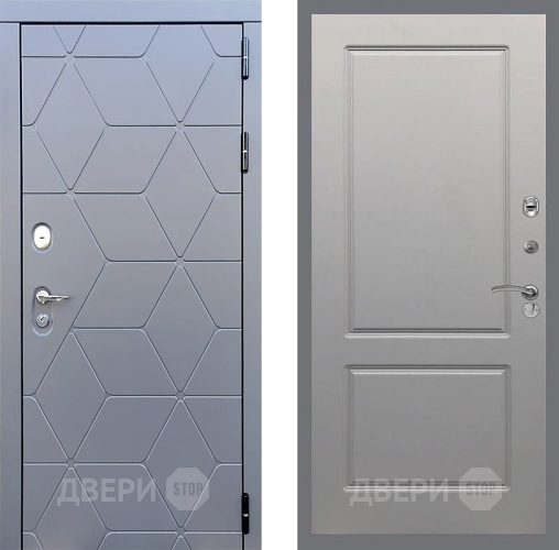 Входная металлическая Дверь Стоп КОСМО ФЛ-117 Грей софт в Красногорск