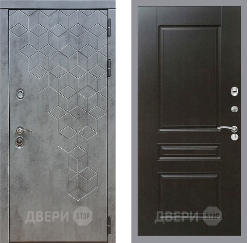 Входная металлическая Дверь Стоп БЕТОН ФЛ-243 Венге в Красногорск