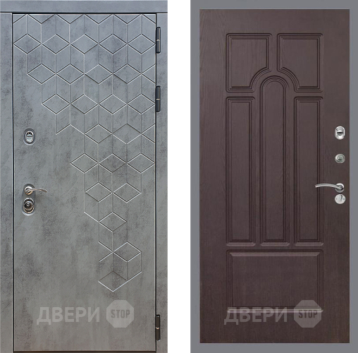 Входная металлическая Дверь Стоп БЕТОН ФЛ-58 Венге в Красногорск