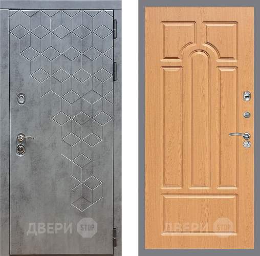 Входная металлическая Дверь Стоп БЕТОН ФЛ-58 Дуб в Красногорск