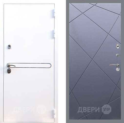 Входная металлическая Дверь Стоп Лайн Вайт ФЛ-291 Силк титан в Красногорск