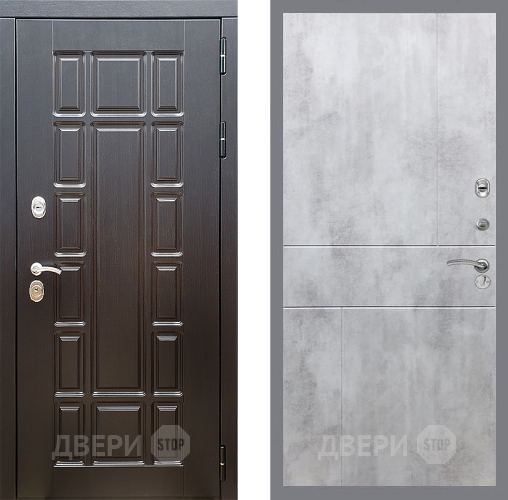 Входная металлическая Дверь Стоп НЬЮ ЙОРК ФЛ-290 Бетон светлый в Красногорск