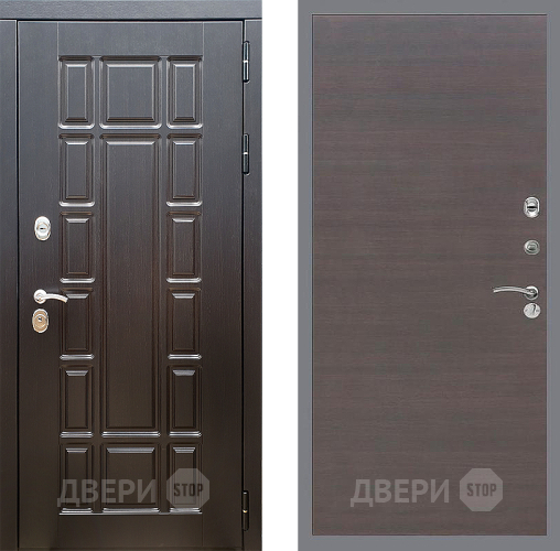 Входная металлическая Дверь Стоп НЬЮ ЙОРК Гладкая венге поперечный в Красногорск