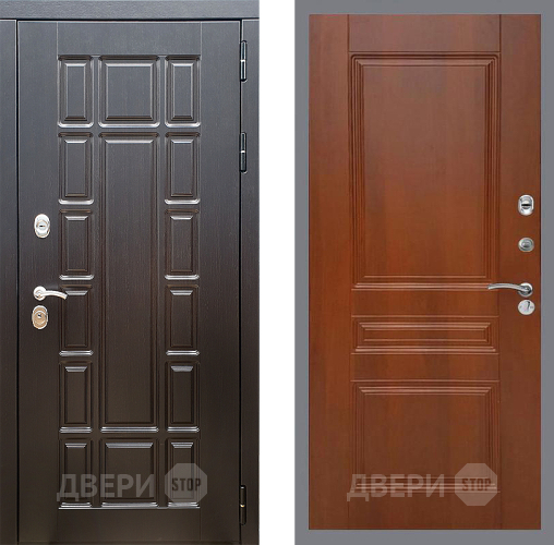 Входная металлическая Дверь Стоп НЬЮ ЙОРК ФЛ-243 Итальянский орех в Красногорск
