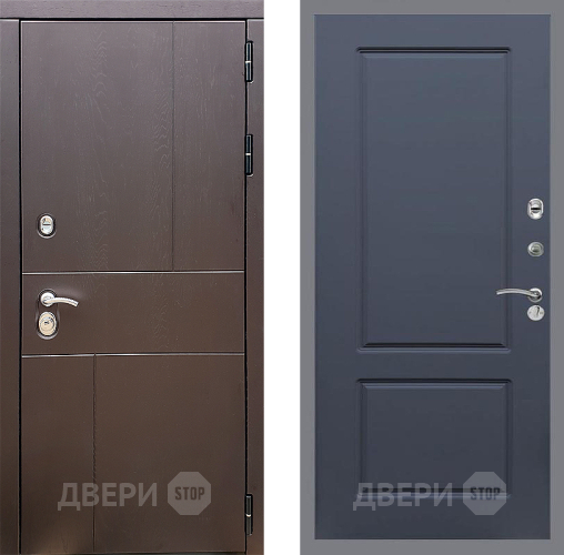 Входная металлическая Дверь Стоп УРБАН ФЛ-117 Силк титан в Красногорск