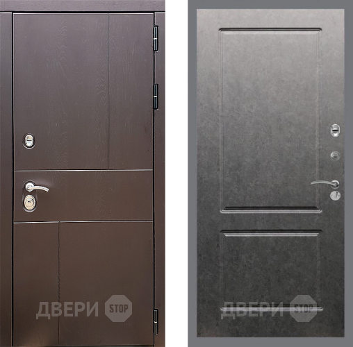Входная металлическая Дверь Стоп УРБАН ФЛ-117 Штукатурка графит в Красногорск