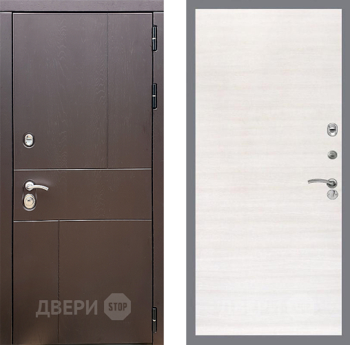 Входная металлическая Дверь Стоп УРБАН Гладкая Акация светлая в Красногорск