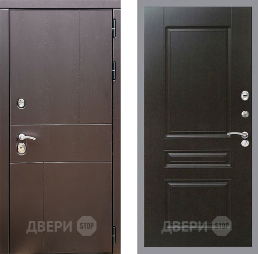 Входная металлическая Дверь Стоп УРБАН ФЛ-243 Венге в Красногорск