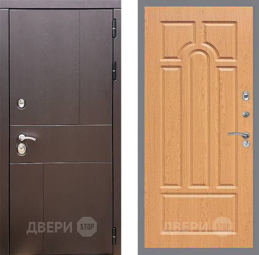 Входная металлическая Дверь Стоп УРБАН ФЛ-58 Дуб в Красногорск