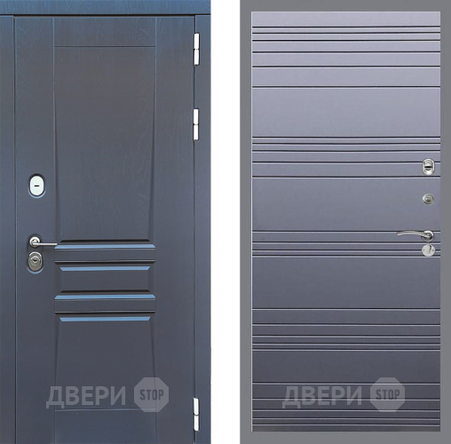 Входная металлическая Дверь Стоп ПЛАТИНУМ Лайн Силк титан в Красногорск