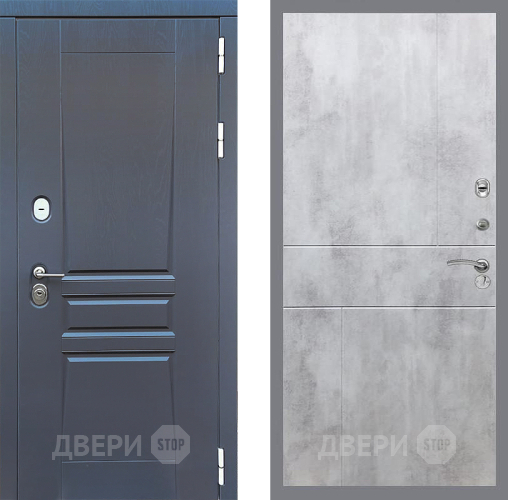 Входная металлическая Дверь Стоп ПЛАТИНУМ ФЛ-290 Бетон светлый в Красногорск