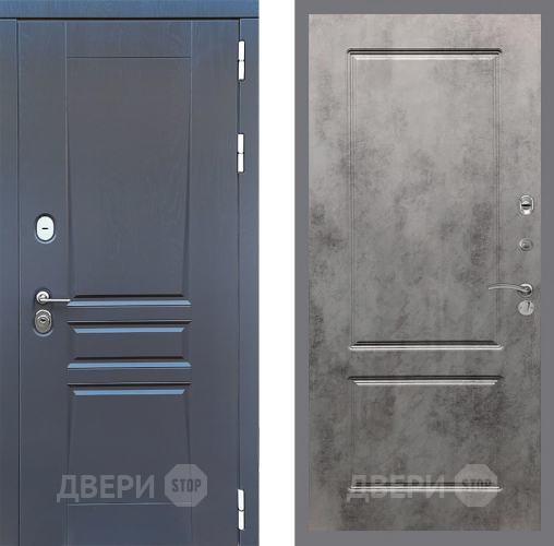 Входная металлическая Дверь Стоп ПЛАТИНУМ ФЛ-117 Бетон темный в Красногорск