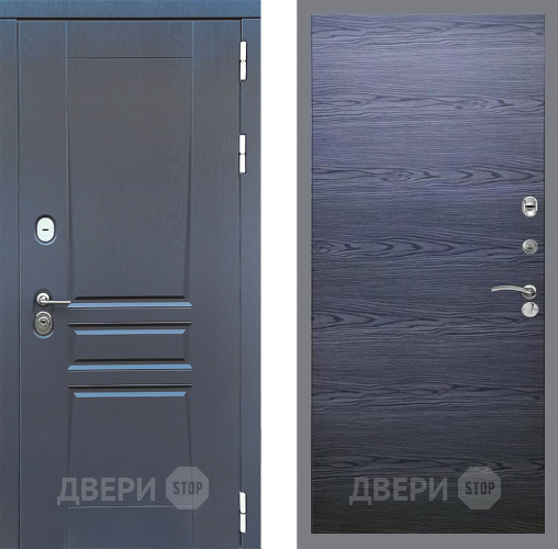 Дверь Стоп ПЛАТИНУМ Гладкая Дуб тангенальный черный в Красногорск