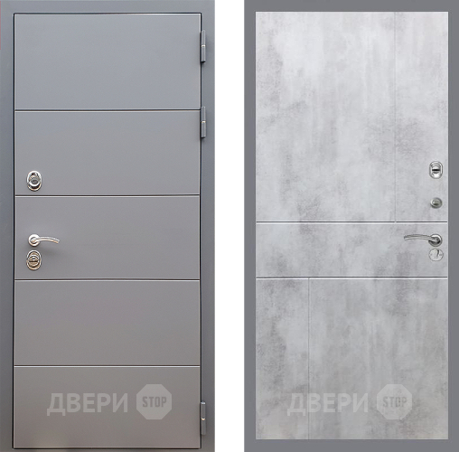 Дверь Стоп АРТ ГРАФИТ ФЛ-290 Бетон светлый в Красногорск