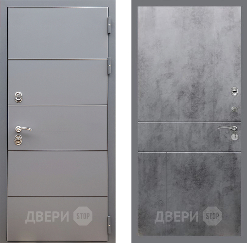 Дверь Стоп АРТ ГРАФИТ ФЛ-290 Бетон темный в Красногорск
