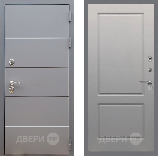 Входная металлическая Дверь Стоп АРТ ГРАФИТ ФЛ-117 Грей софт в Красногорск