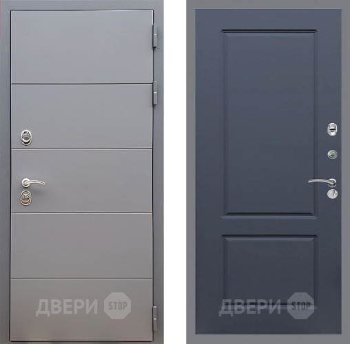 Дверь Стоп АРТ ГРАФИТ ФЛ-117 Силк титан в Красногорск