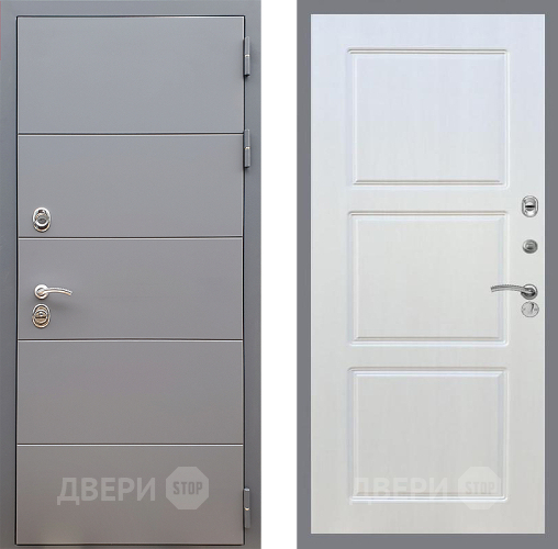 Входная металлическая Дверь Стоп АРТ ГРАФИТ ФЛ-3 Лиственница беж в Красногорск