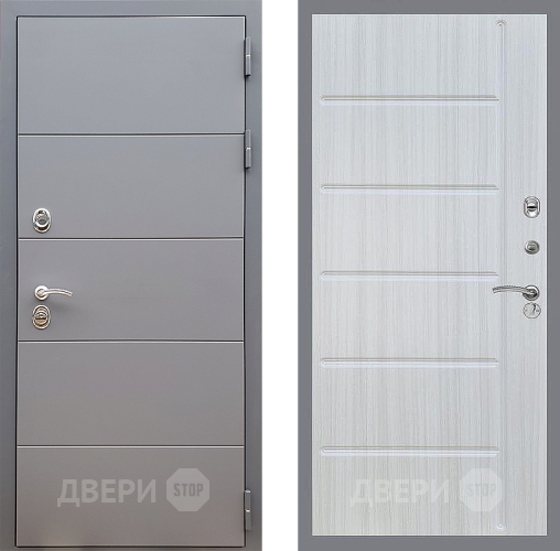 Дверь Стоп АРТ ГРАФИТ ФЛ-102 Сандал белый в Красногорск