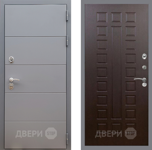 Входная металлическая Дверь Стоп АРТ ГРАФИТ ФЛ-183 Венге в Красногорск