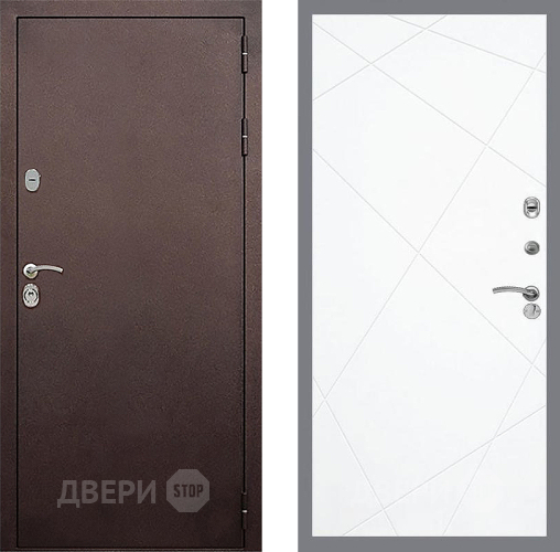 Дверь Стоп КЛАССИК Медь ФЛ-291 Силк Сноу в Красногорск