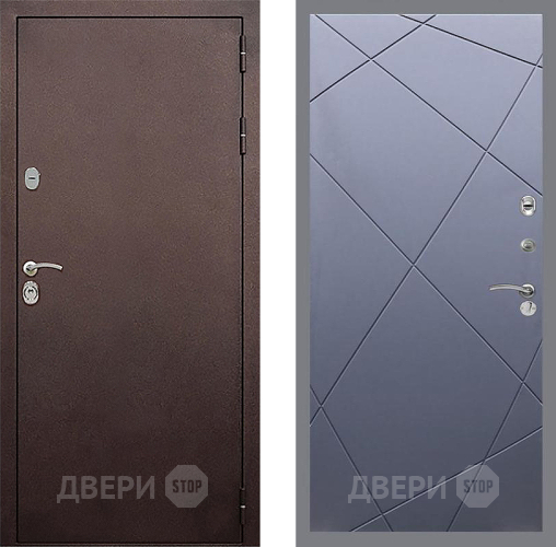 Дверь Стоп КЛАССИК Медь ФЛ-291 Силк титан в Красногорск