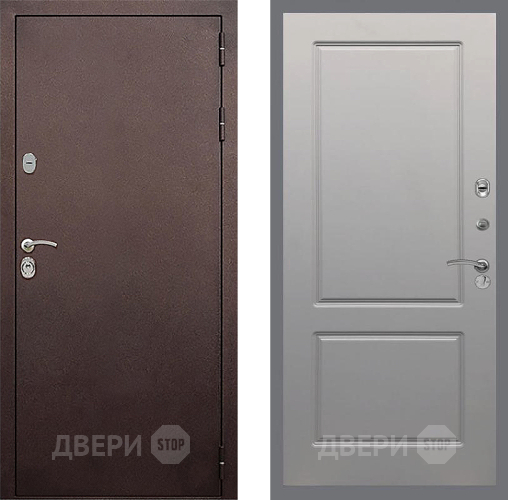 Входная металлическая Дверь Стоп КЛАССИК Медь ФЛ-117 Грей софт в Красногорск