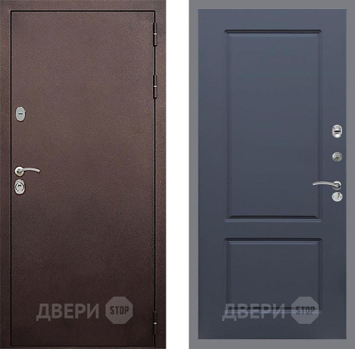 Входная металлическая Дверь Стоп КЛАССИК Медь ФЛ-117 Силк титан в Красногорск