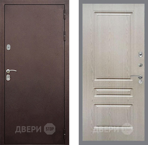 Дверь Стоп КЛАССИК Медь ФЛ-243 Беленый дуб в Красногорск