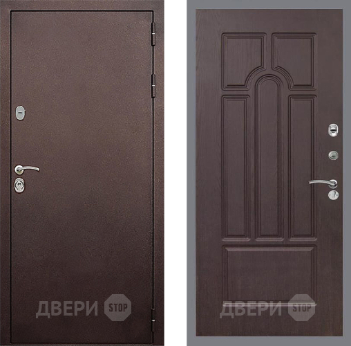 Входная металлическая Дверь Стоп КЛАССИК Медь ФЛ-58 Венге в Красногорск