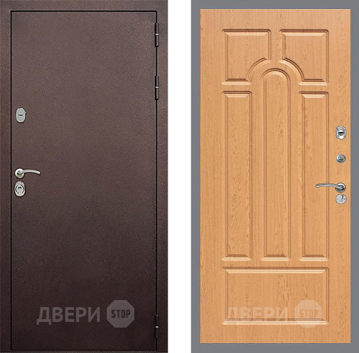 Дверь Стоп КЛАССИК Медь ФЛ-58 Дуб в Красногорск