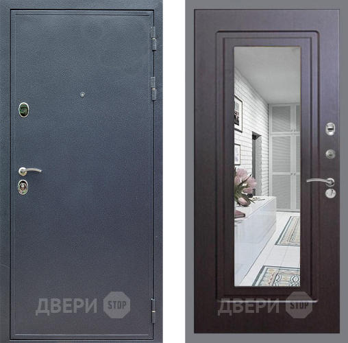 Входная металлическая Дверь Стоп СИЛЬВЕР Зеркало ФЛ-120 Венге в Красногорск
