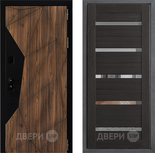 Входная металлическая Дверь Дверной континент ДК-11 ФЛ-47 Венге в Красногорск